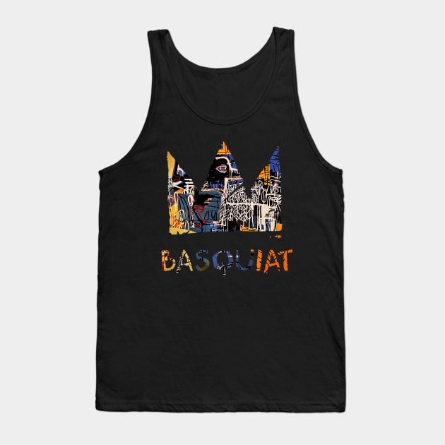 King Crown Basquiat Tank Top by Doxie Greeting